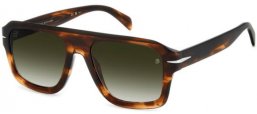 Gafas de Sol - David Beckham Eyewear - DB 7127/S - EX4 (9K) BROWN HORN // GREEN GRADIENT