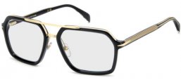 Monturas - David Beckham Eyewear - DB 7128 - 2M2 (2Y) BLACK GOLD // LIGHT BLUE MIRROR