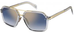 Gafas de Sol - David Beckham Eyewear - DB 7128/S - FT3 (1V) GREY GOLD // BLUE GRADIENT GOLD MIRROR