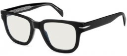 Monturas - David Beckham Eyewear - DB 7130 - 807 BLACK // CLEAR MIRROR