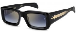 Gafas de Sol - David Beckham Eyewear - DB 7131/S - 807 (1V) BLACK // BLUE GRADIENT GOLD MIRROR