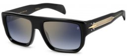 Gafas de Sol - David Beckham Eyewear - DB 7132/S - 807 (1V) BLACK // BLUE GRADIENT GOLD MIRROR