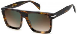 Gafas de Sol - David Beckham Eyewear - DB 7134/S - WR9 (QY) BROWN HAVANA // BROWN GRADIENT GREEN MIRROR