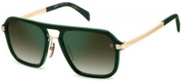 Gafas de Sol - David Beckham Eyewear - DB 7136/S - GC1 (CS) GREEN MARBLE GOLD // GREEN GRADIENT GREEN MIRROR