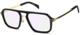 Monturas - David Beckham Eyewear - DB 7142 - 2M2 (2Y) BLACK GOLD // LIGHT BLUE MIRROR