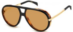 Gafas de Sol - David Beckham Eyewear - DB 99/VOYAGER - XWY (VS) BLACK // ORANGE HIGHT CONTRAST