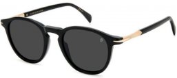 Gafas de Sol - David Beckham Eyewear - DB 1114/S - 2M2 (IR) BLACK GOLD // GREY