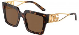 Gafas de Sol - Dolce & Gabbana - DG4446B - 502/73 HAVANA // DARK BROWN