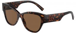 Gafas de Sol - Dolce & Gabbana - DG4449 - 502/73 HAVANA // DARK BROWN