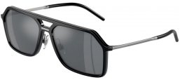 Gafas de Sol - Dolce & Gabbana - DG6196 - 501/6G BLACK // LIGHT GREY MIRROR BLACK