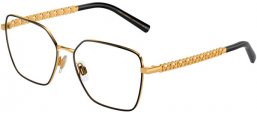 Monturas - Dolce & Gabbana - DG1351 - 1334  GOLD BLACK