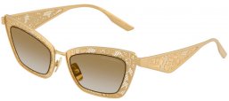 Gafas de Sol - Dolce & Gabbana - DG2311 - 12246E  MATTE GOLD // LIGHT BROWN GRADIENT MIRROR GOLD