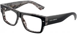 Monturas - Dolce & Gabbana - DG3379 - 3403 HAVANA BLACK ON GREY