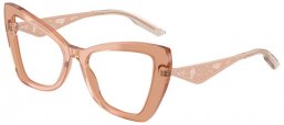 Monturas - Dolce & Gabbana - DG3409 - 3432  TRANSPARENT CAMEL