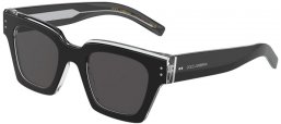 Lunettes de soleil - Dolce & Gabbana - DG4413 - 675/R5 BLACK CRYSTAL // GREY