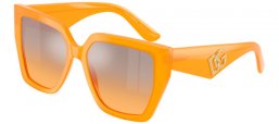 Sunglasses - Dolce & Gabbana - DG4438 - 30467H  OPAL ORANGE // ORANGE GRADIENT SILVER MIRROR