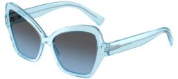 Sunglasses - Dolce & Gabbana - DG4463 - 33227C  TRANSPARENT BLUE // LIGHT BLUE MIRROR SILVER