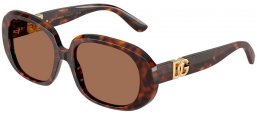 Lunettes de soleil - Dolce & Gabbana - DG4476 - 502/73 HAVANA // DARK BROWN