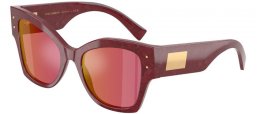 Gafas de Sol - Dolce & Gabbana - DG4478 - 3442D0  BORDEAUX CORD // DARK VIOLET MIRROR RED