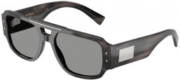 Lunettes de soleil - Dolce & Gabbana - DG4482 - 3440/1 STRIPED GREY // GREY