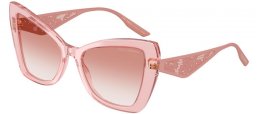 Gafas de Sol - Dolce & Gabbana - DG4489 - 322613  TRANSPARENT POWDER PINK // BROWN GRADIENT TRANSPARENT