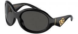 Sunglasses - Dolce & Gabbana - DG6201 - 501/87 BLACK // DARK GREY