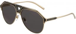 Lunettes de soleil - Dolce & Gabbana - DG2257 - 133487 GOLD BLACK MATTE // GREY