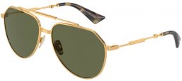 Lunettes de soleil - Dolce & Gabbana - DG2302 - 02/58 GOLD // GREEN POLARIZED