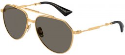 Lunettes de soleil - Dolce & Gabbana - DG2302 - 02/R5 GOLD // GREY