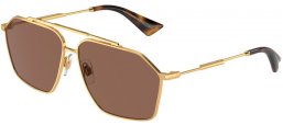 Sunglasses - Dolce & Gabbana - DG2303 - 02/73 GOLD // DARK BROWN