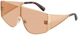 Sunglasses - Dolce & Gabbana - DG2305 - 13655A  LIGHT GOLD // LIGHT BROWN FLASH MIRROR