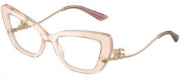 Monturas - Dolce & Gabbana - DG3391B - 3432  TRANSPARENT CAMEL