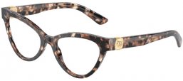 Monturas - Dolce & Gabbana - DG3394 - 3438  HAVANA BROWN PEARL