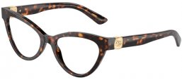 Monturas - Dolce & Gabbana - DG3394 - 502  HAVANA