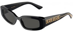 Gafas de Sol - Dolce & Gabbana - DG4445 - 335587  BLACK // DARK GREY