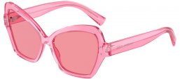 Sunglasses - Dolce & Gabbana - DG4463 - 314830  TRANSPARENT PINK // PINK SILVER INSIDE MIRROR