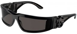 Sunglasses - Dolce & Gabbana - DG6198 - 501/87 BLACK // DARK GREY