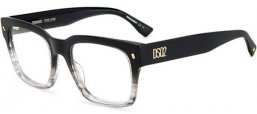 Monturas - Dsquared2 - D2 0066 - 33Z GREY BLACK HORN