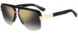 Gafas de Sol - Dsquared2 - D2 0084/S - 2M2 (FQ) BLACK GOLD // GREY GRADIENT GOLD MIRROR