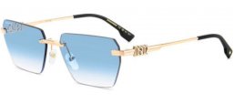 Sunglasses - Dsquared2 - D2 0102/S - LKS (ST) GOLD BLUE // AZURE GRADIENT