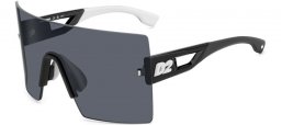 Lunettes de soleil - Dsquared2 - D2 0126/S - 80S (IR) BLACK WHITE // GREY BLUE