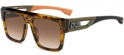 Gafas de Sol - Dsquared2 - D2 0127/S - 6AK (HA) GREEN HORN // BROWN GRADIENT