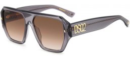 Gafas de Sol - Dsquared2 - D2 0128/S - KB7 (HA) GREY // BROWN GRADIENT