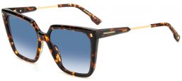 Gafas de Sol - Dsquared2 - D2 0135/S - 086 (08) HAVANA // DARK BLUE GRADIENT