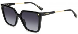 Gafas de Sol - Dsquared2 - D2 0135/S - 807 (9O) BLACK // DARK GREY GRADIENT