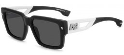 Gafas de Sol - Dsquared2 - D2 0143/S - 003 (IR) MATTE BLACK // GREY