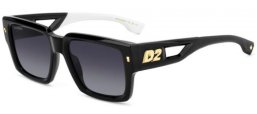 Gafas de Sol - Dsquared2 - D2 0143/S - 807 (9O) BLACK // DARK GREY GRADIENT