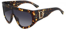 Gafas de Sol - Dsquared2 - D2 0149/S - 086 (9O) DARK HAVANA // DARK GREY GRADIENT