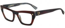 Monturas - Dsquared2 - D2 0153 - K4G BURGUNDY HORN