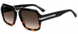 Gafas de Sol - Dsquared2 - D2 0159/S - WR7 (HA) BLACK HAVANA // BROWN GRADIENT